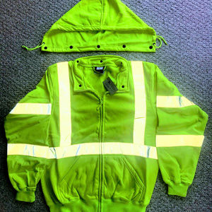 3A Safety HiViz Class 3 Full-Zip Safety Sweatshirt